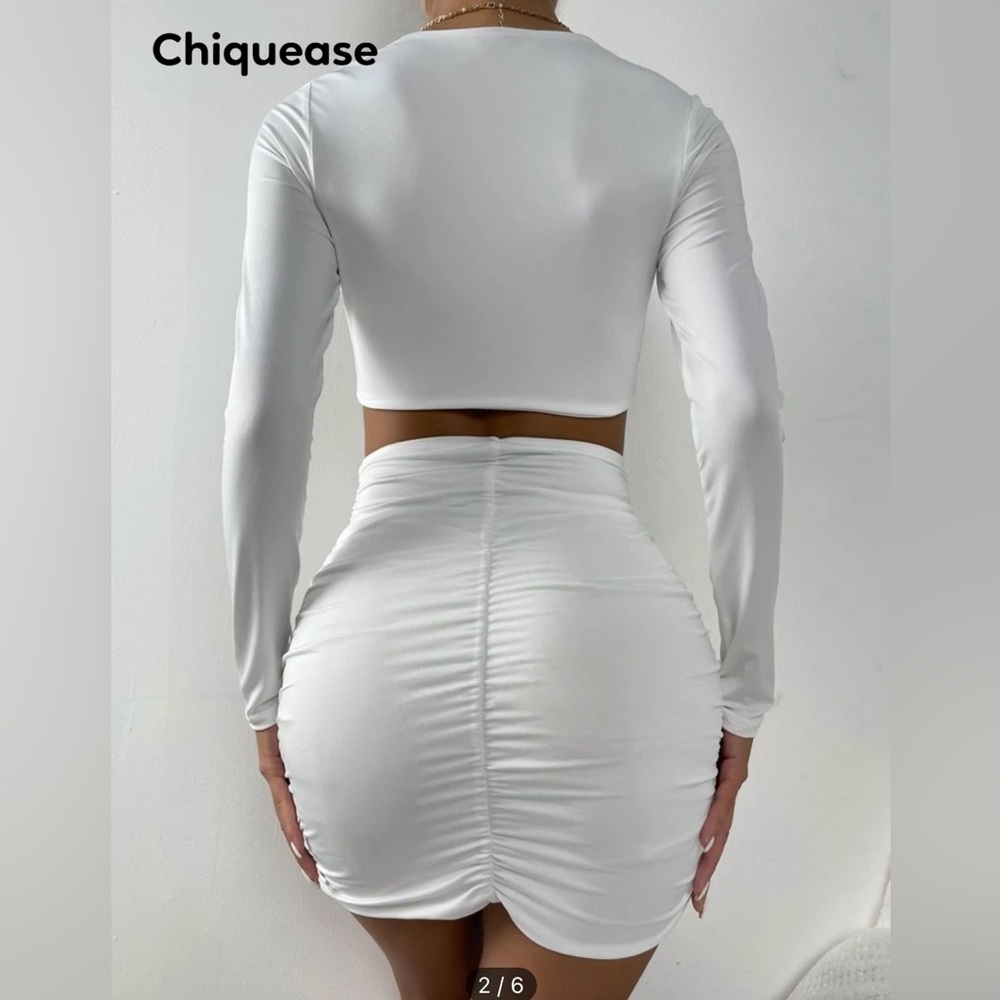 Shein white dress